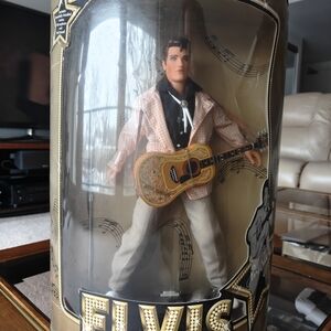 Hasbro Elvis Presley Doll with Guitar - Black, White, Tan